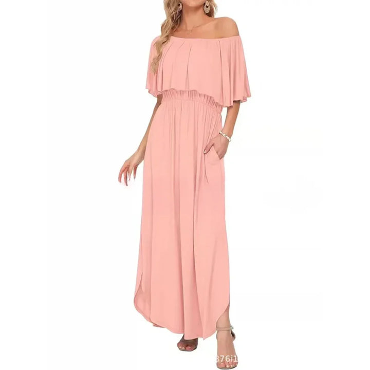 Floral Off-Shoulder Maxi Dress