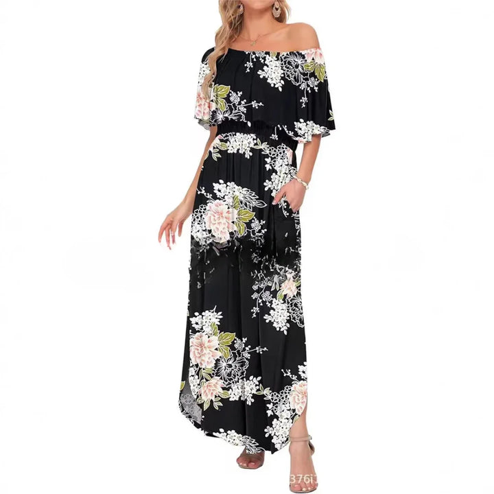 Floral Off-Shoulder Maxi Dress