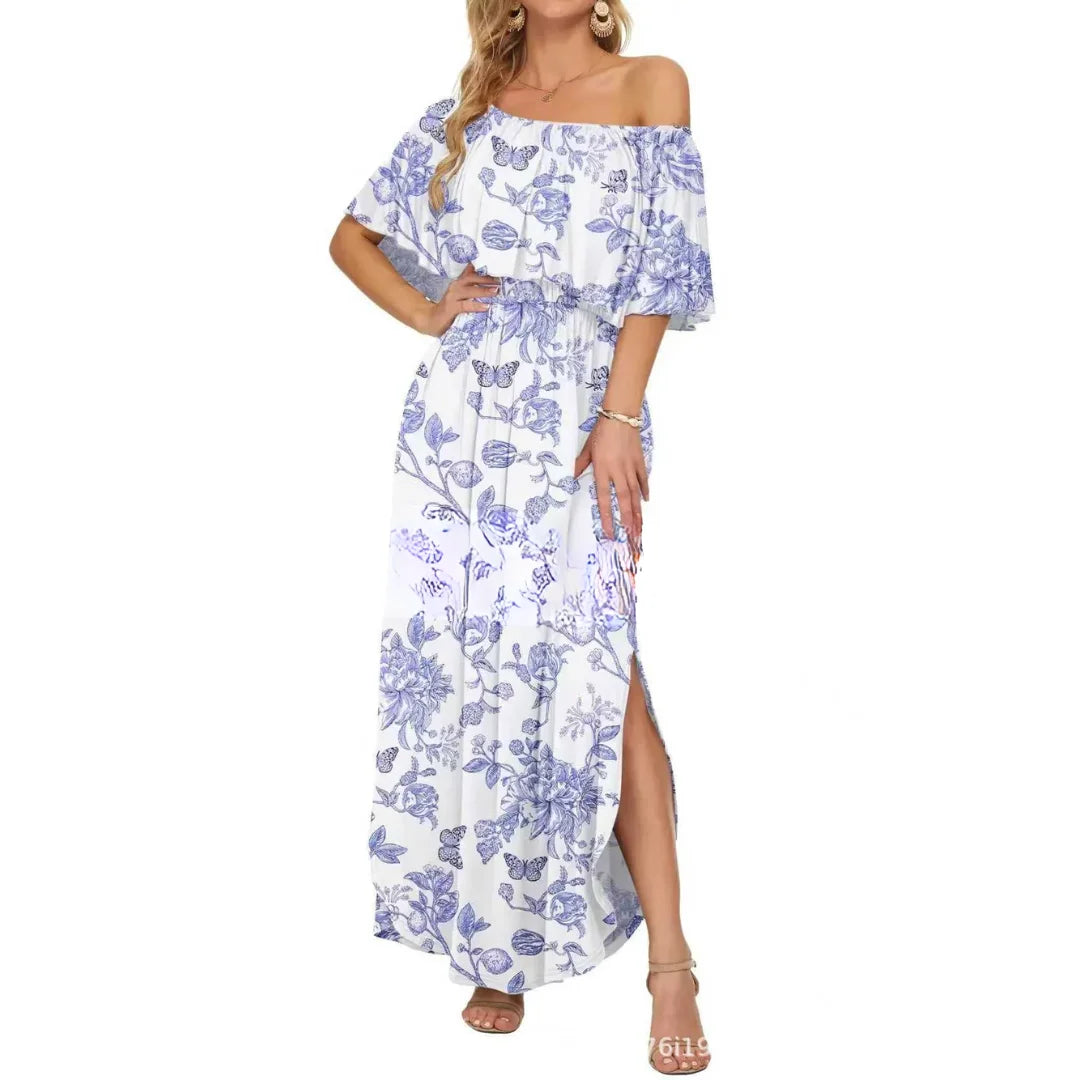 Floral Off-Shoulder Maxi Dress