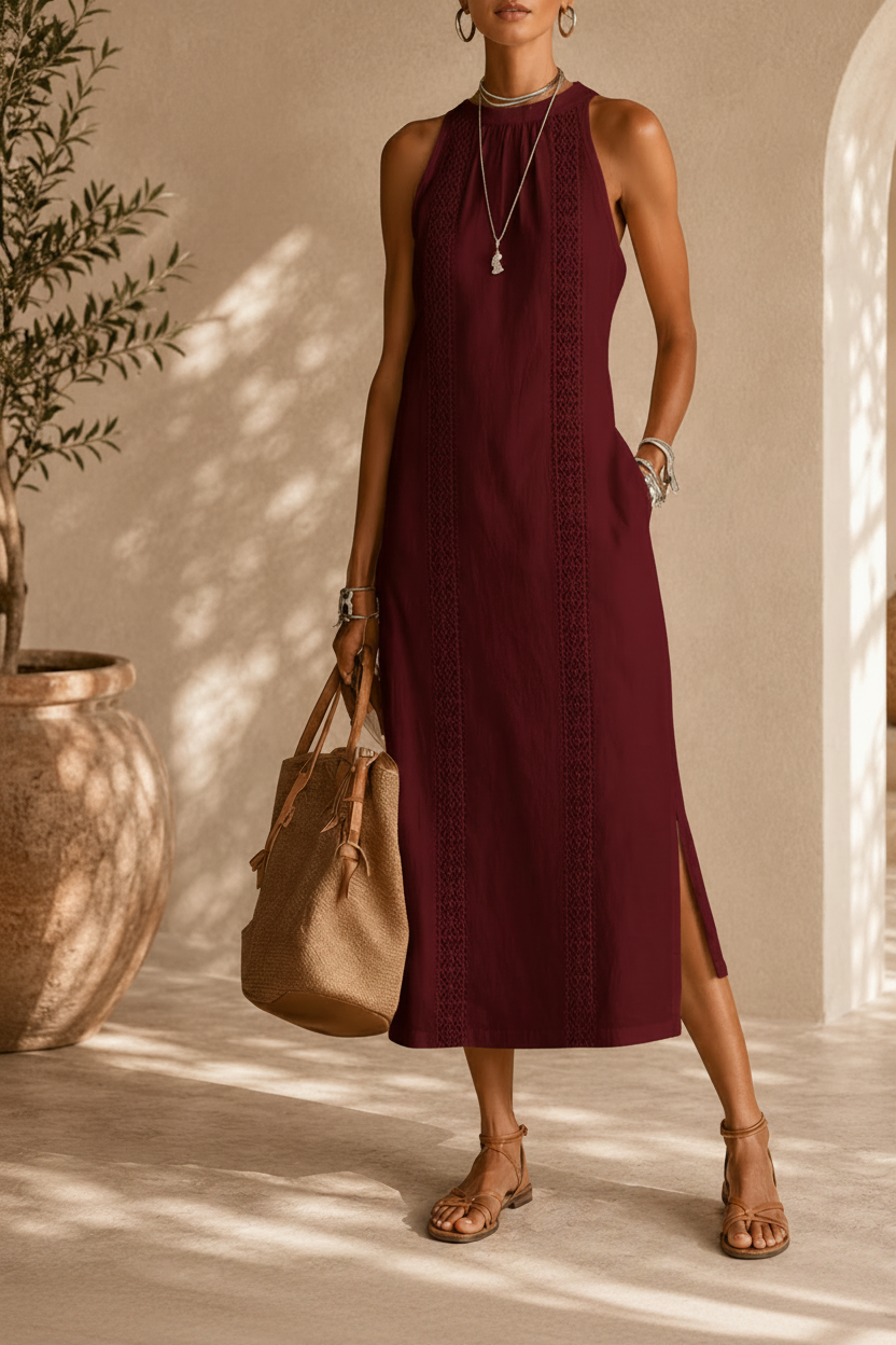 JIMENA™ MIDI COTTON DRESS