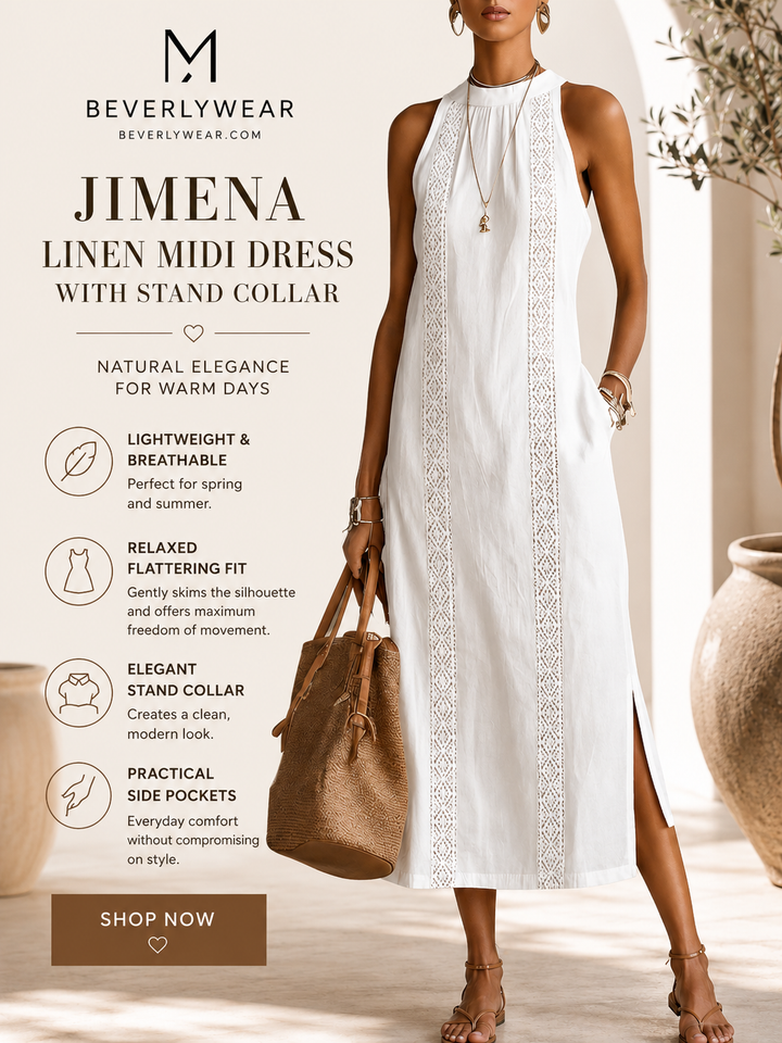 JIMENA™ MIDI COTTON DRESS