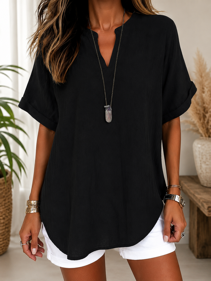 Mila™ | Airy V-Neck Summer Blouse