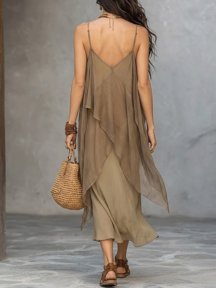 Elegant And Flowing Chiffon Slip Dress