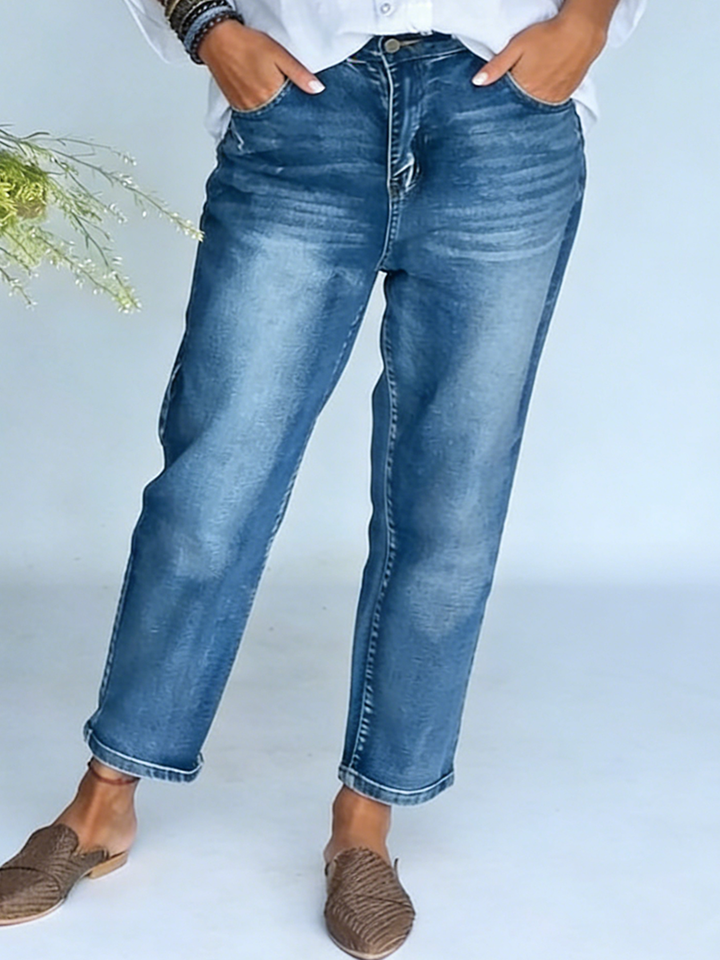 Casual &amp; Cozy Washed Stretch Jeans