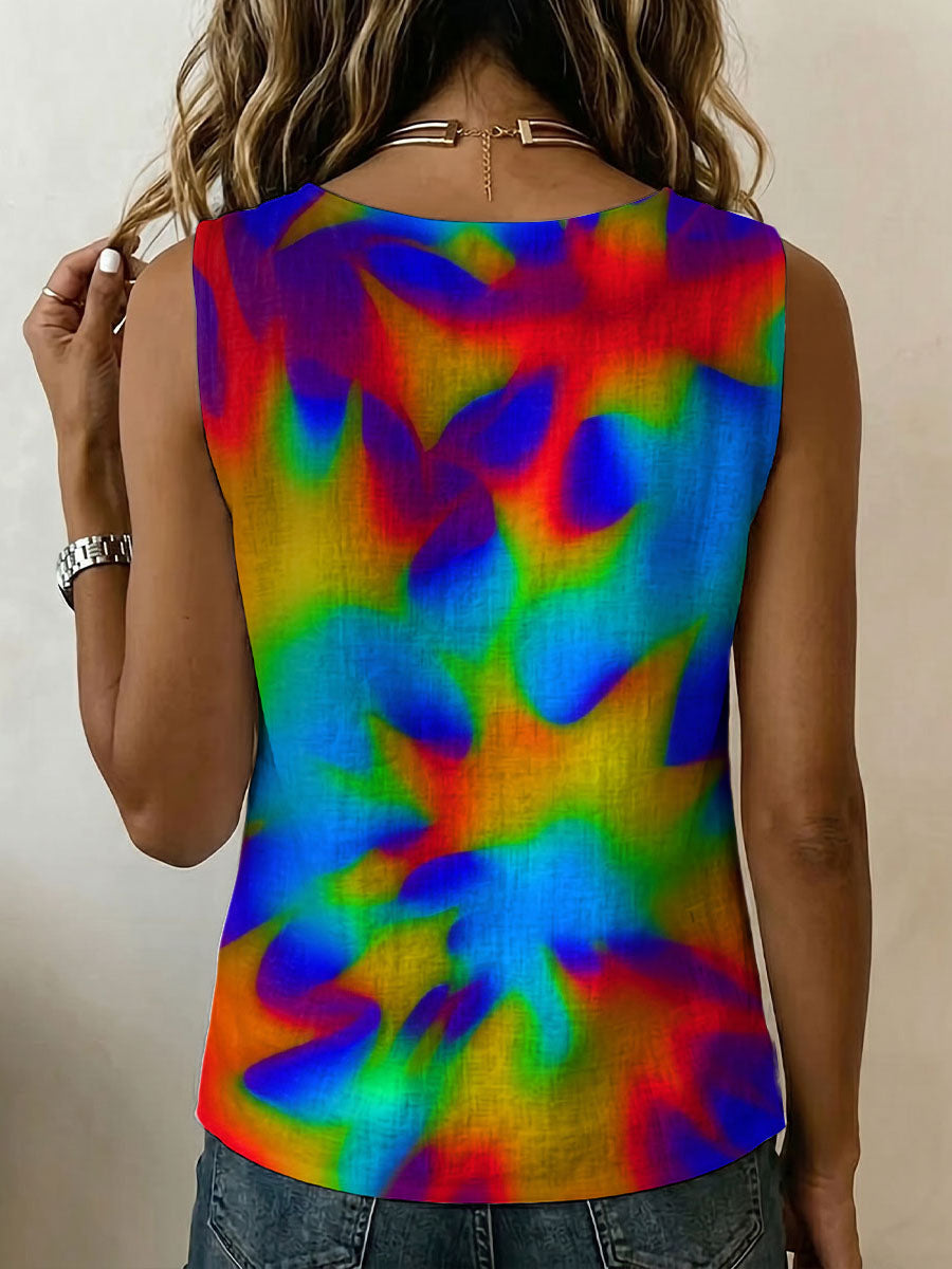 Colorful Gradient Speckle Decorative Pattern Women&