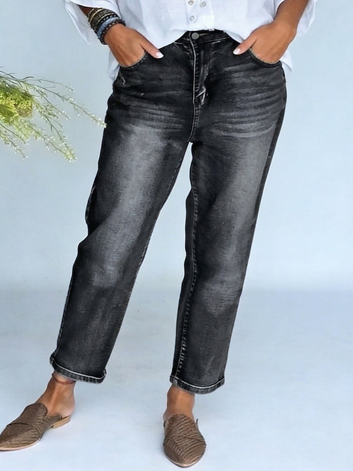 Casual &amp; Cozy Washed Stretch Jeans