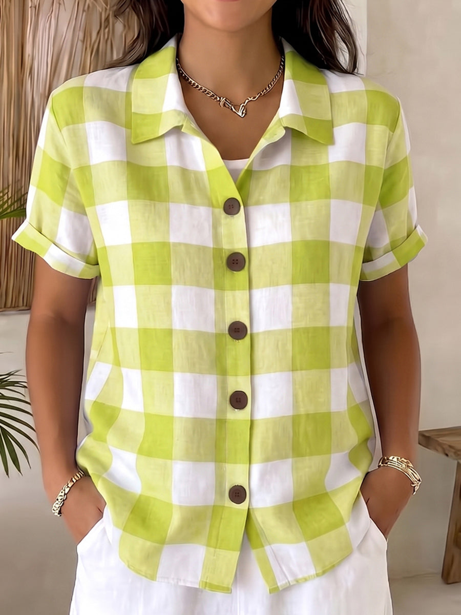 Casual &amp; Cozy Plaid Cotton Shirt
