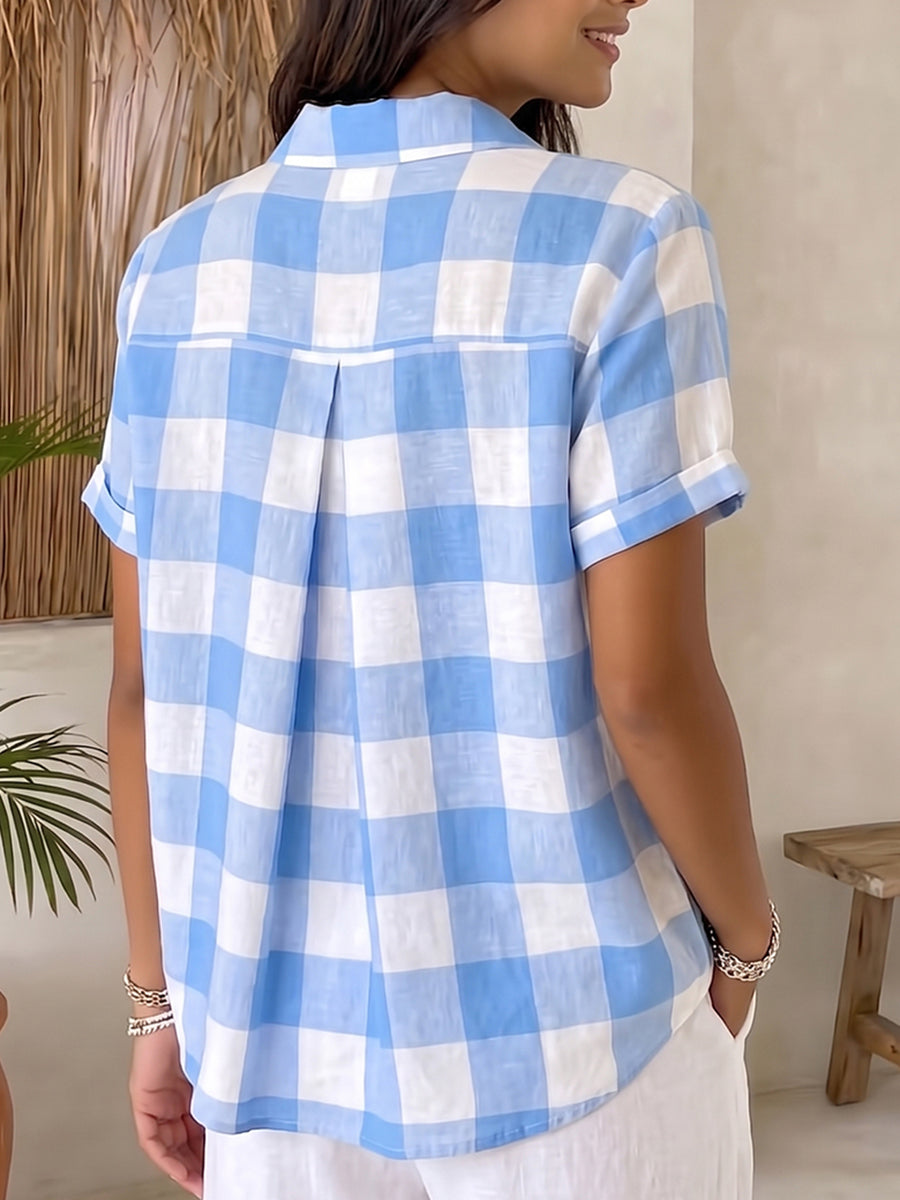 Casual &amp; Cozy Plaid Cotton Shirt