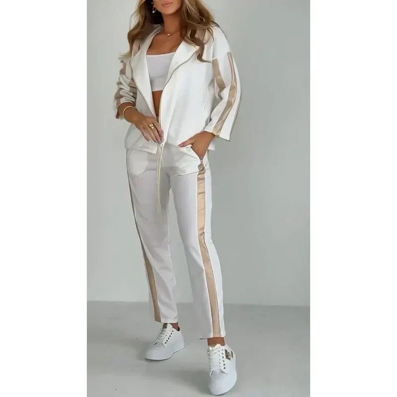 Betsy™ | Striped Casual Hoodie Set